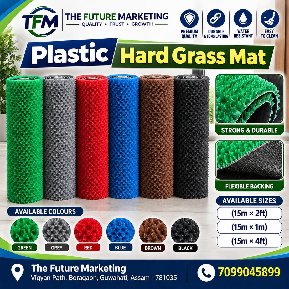 Plastic Hard Grass Mat